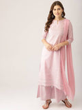 AASTIK FASHION viscose rayon kurta palazzo dupatta set