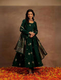 AASTIK FASHION silk blend kurta palazzo dupatta set