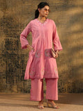AASTIK FASHION cotton blend kurta palazzo set