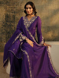 AASTIK FASHION chanderi kurta sharara dupatta set