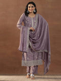 AASTIK FASHION silk blend kurta pant dupatta set