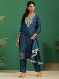 AASTIK FASHION cotton blend kurta pant dupatta set