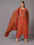 AASTIK FASHION cotton blend kurta palazzo dupatta set