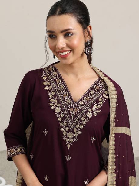 AASTIK FASHION viscose rayon kurta salwar dupatta set
