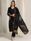 AASTIK FASHION silk blend kurta pant dupatta set