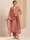 AASTIK FASHION silk blend kurta pant dupatta set