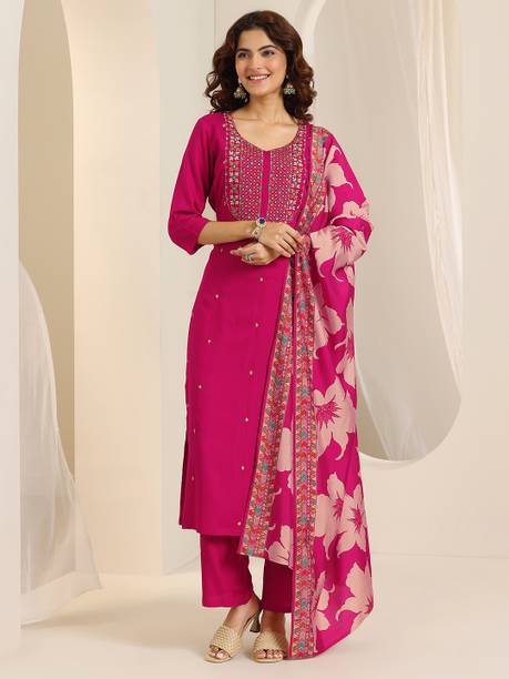 AASTIK FASHION viscose rayon kurta pant dupatta set