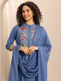 AASTIK FASHION cotton blend kurta pant dupatta set